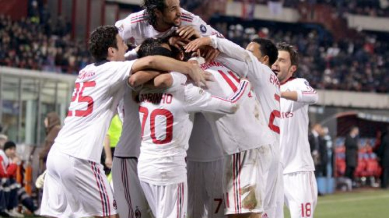 ''Milan'' atzīmē vārtu guvumu
Foto: AP/Scanpix
