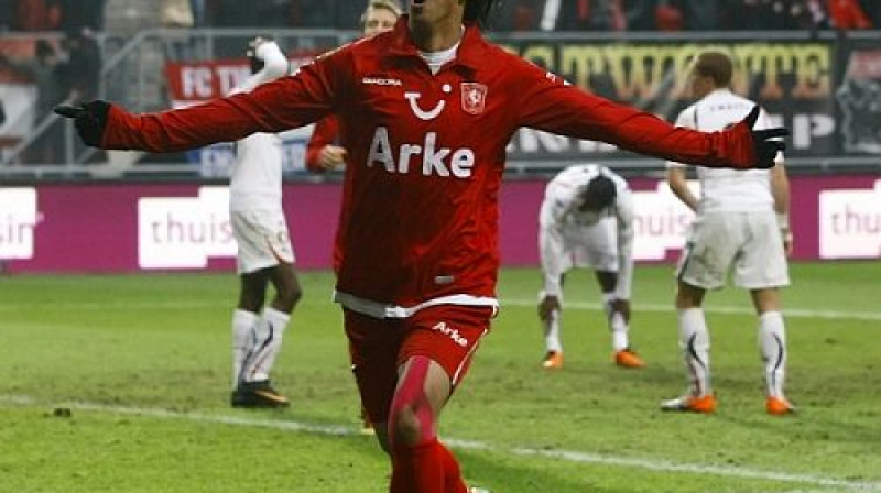 ''FC Twente'' uzvaras vārtu autors Braians Ruiss
Foto: fcupdate.nl