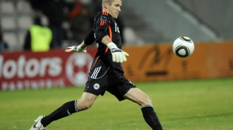 Latvijas izlases vārtsargs Andris Vaņins
Foto: Romāns Kokšarovs, Sporta Avīze, f64