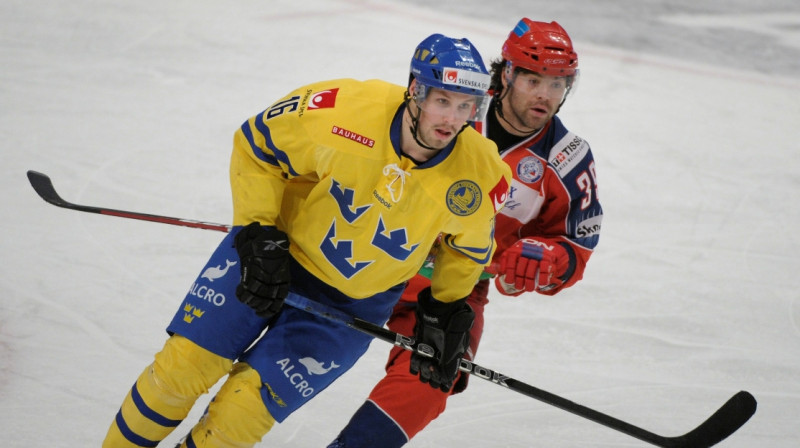 Diks Akselsons guva vienus vārtus, Maksims Ribins nerealizēja "bullīti"
Foto: Maja Suslin/Scanpix