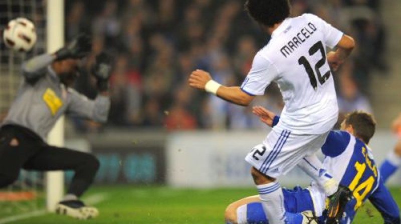 Marselu ("Real Madrid") atklāj mača rezultātu Barselonā
Foto: AFP/ Scanpix