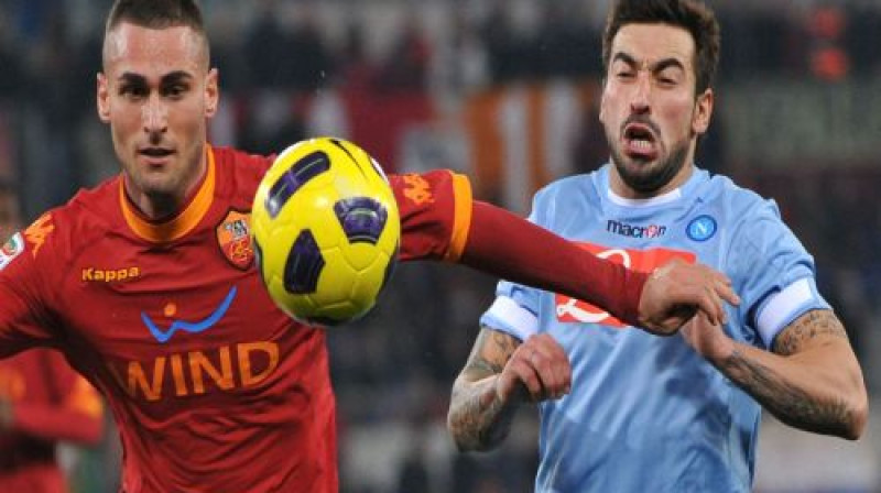 Aleandro Rozi un Ezekjels Laveci
Foto: AFP/Scanpix