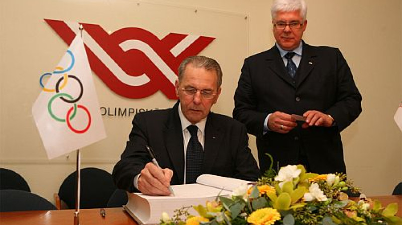 Žaks Roge un Aldons Vrubļevskis
Foto: LOK/Jānis Markvarts
