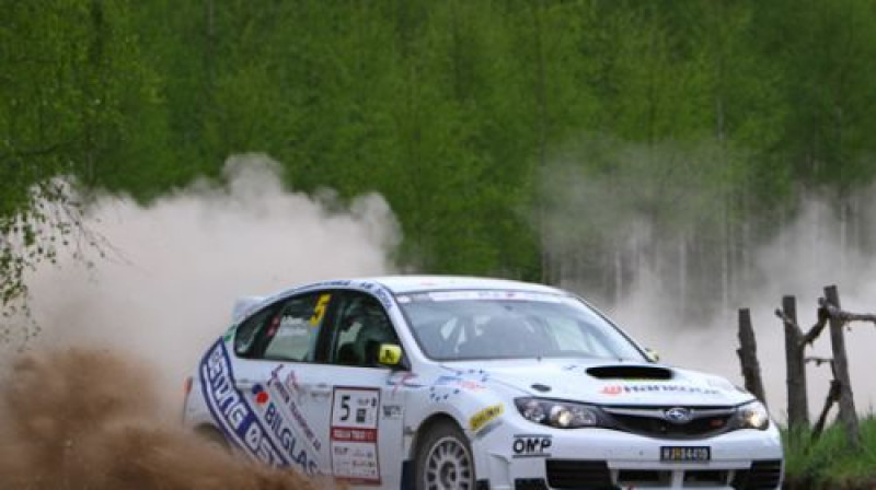 Andreass Mikelsens pagājušā gada Talsu rallijā
Foto: Raimonds Volonts, www.v4motors.lv