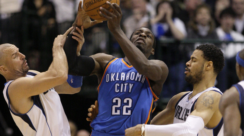 Džefs Grīns vēl "Thunder" kreklā 
Foto: AP/Scanpix