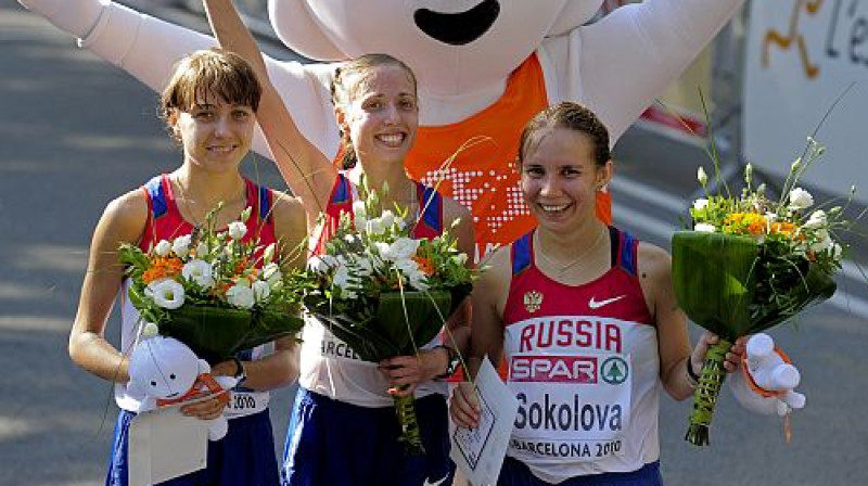 Vera Sokolova (pirmā no labās)
Foto: AFP/Scanpix