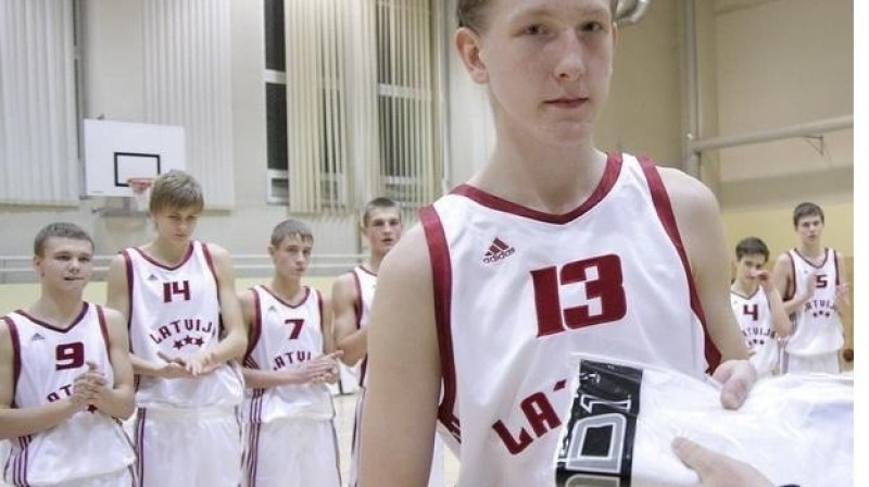 U16 izlases spēlētājs Rolands Šmits
Foto: basket.lv