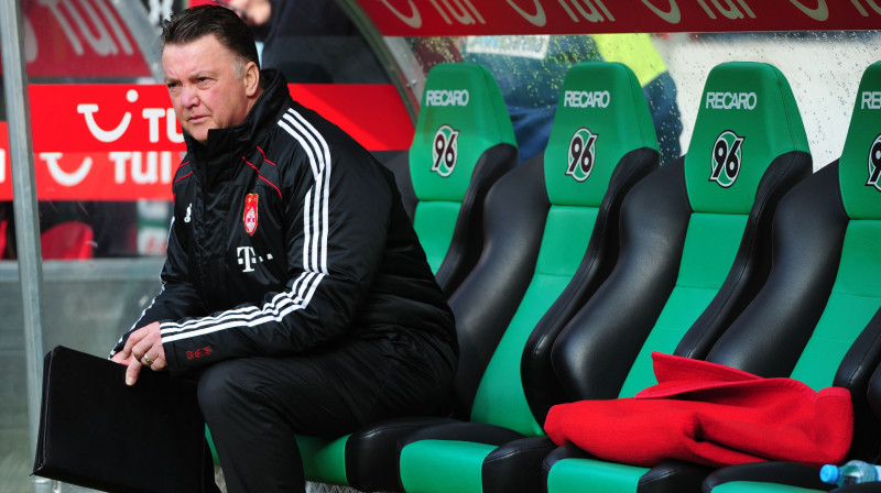 Luiss van Gāls pēc zaudējuma pret "Hannover"
Foto: AFP/Scanpix Sweden