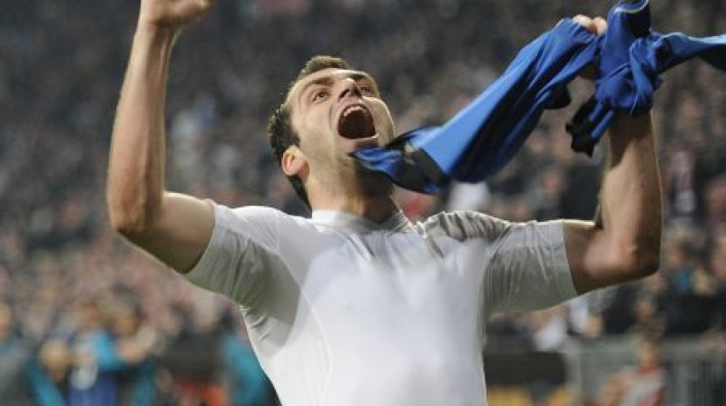 Uzvaras vārtu autors - Gorans Pandevs
Foto: AP/Scanpix