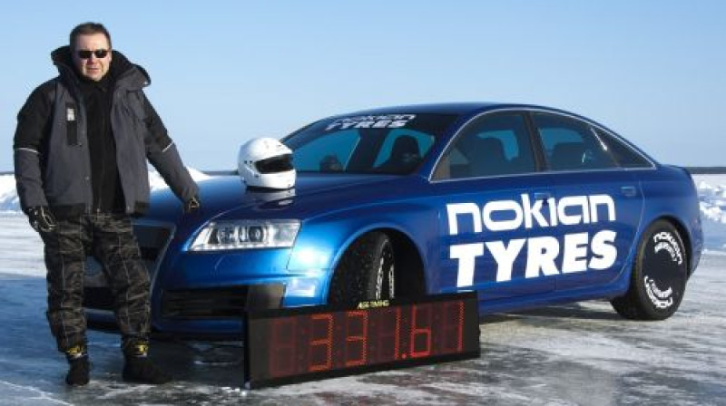 Janne Laitinens pēc rekorda uzstādīšanas
Foto: www.gtspirit.com