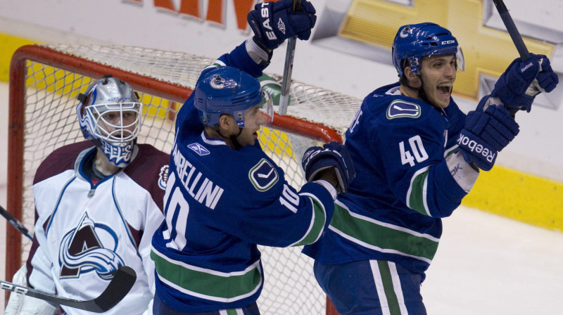 "Canucks" priecājas - vieta "play-off" jau nodrošināta
Foto: AP/Scanpix