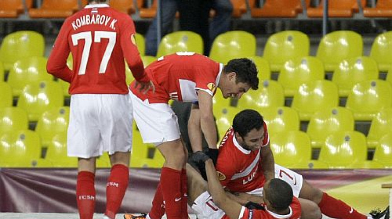 Maskavas "Spartak" spēlētāji
Foto: AP/Scanpix