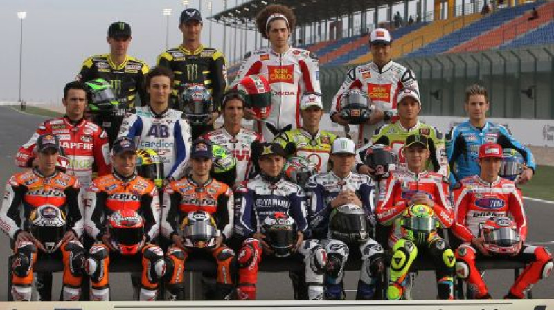 Šī gada "Moto GP" braucēji
Foto: AFP/Scanpix