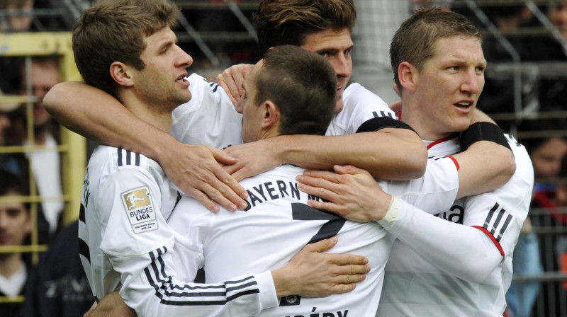 Minhenes "Bayern" spēlētāji
Foto: AFP/Scanpix Sweden