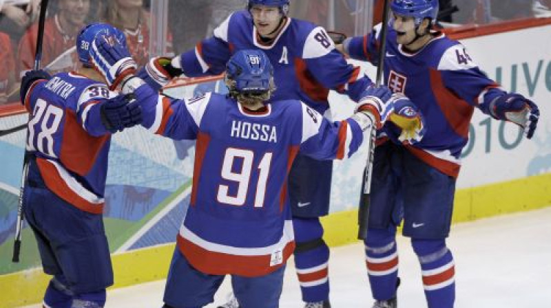 Slovākijas hokejisti
Foto: AFP/Scanpix