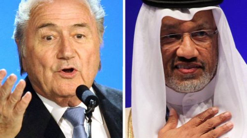 Zeps Blaters un Mohameds Bin Hammams
Foto: AFP/Scanpix