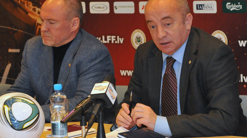 Guntis Indriksons un Jānis Mežeckis
Foto: Romualds Vambuts, Sportacentrs.com