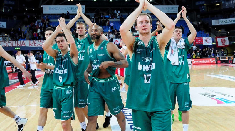 "Benetton Bwin" komanda jau aprīļa vidū uzņems trīs citas komandas "Final four" turnīrā Trevizo
Foto: lapresse/Scanpix