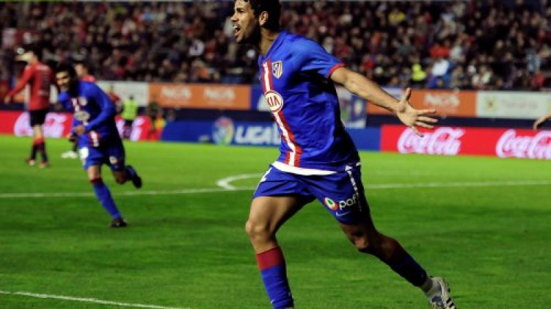 Djēgo da Silva Košta ("Atletico") svētdien Pamplonā guva tikpat vārtu, cik līdz tam bija iespējis šosezon "La Liga", izejot laukumā 22 mačos
Foto: AP/ Scanpix