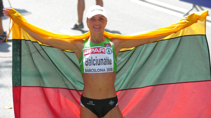 Živile Balčūnaite pēc triumfa Barselonā
Foto: AP/Scanpix
