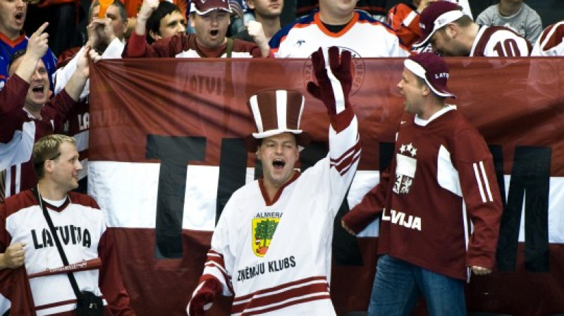 Latvijas izlases līdzjutēji
Foto: AP/Scanpix
