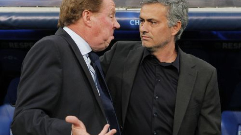 Harijs Rednaps un Žozē Mourinju
Foto: AFP/Scanpix