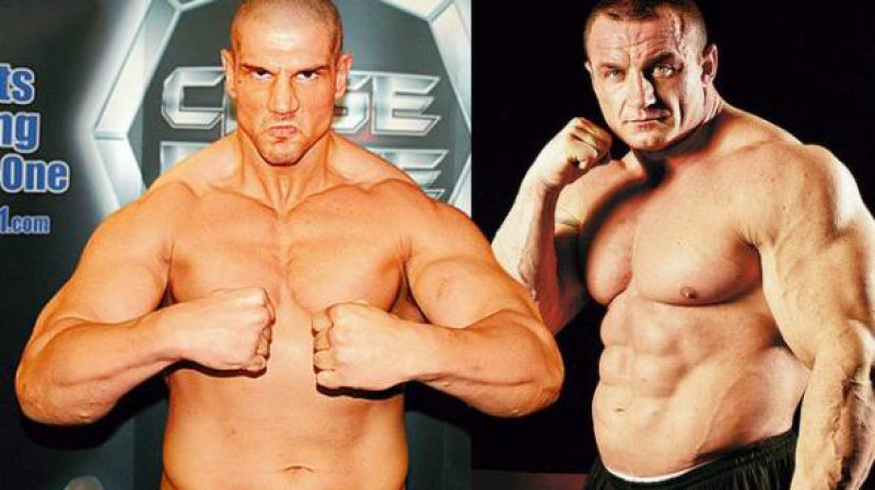 Džeims Tomsons un Mariušs Pudzinovskis
Foto: sherdog.com