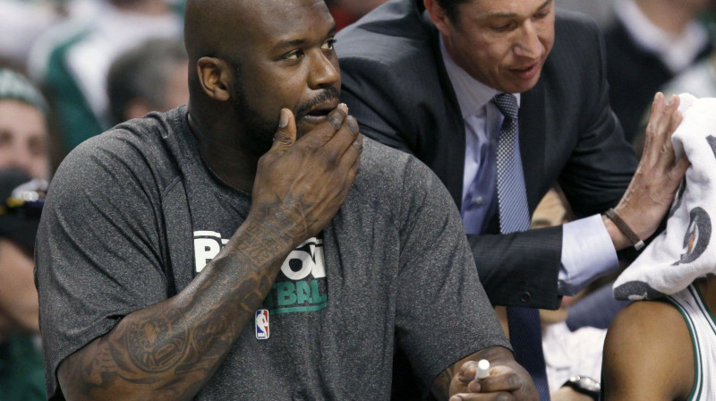 Vai Šakils O'Nīls būs spiests noraudzīties "Celtics" spēles no soliņa? Un cik ilgi?
Foto: AP/Scanpix