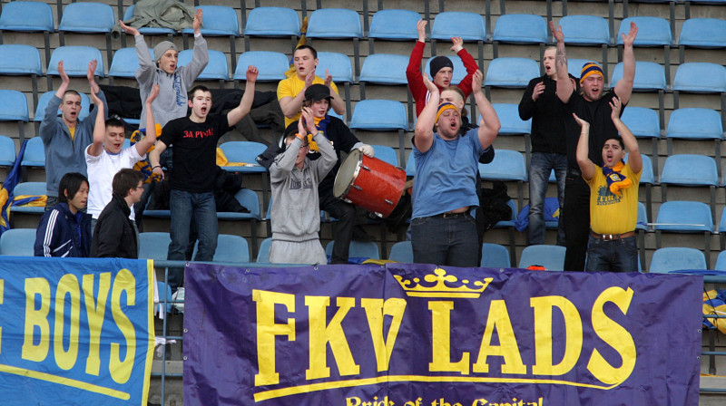 "Ventspils" līdzjutēji 
Foto: FK "Ventspils"