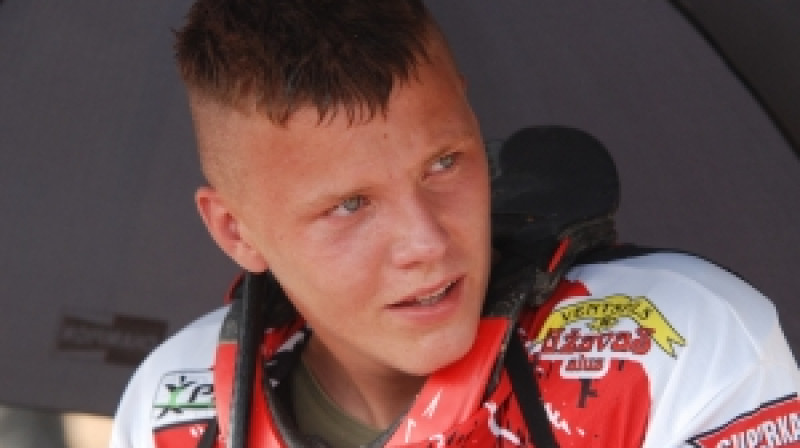 Pirmā posma uzvarētājs MX1 klasē Niks Apfelbaums
Foto:www.rekurzeme.lv