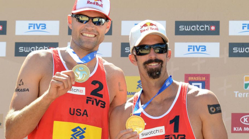 Tods Rodžerss un Fils Dahauzers arī šo sezonu sākuši ar uzvaru
Foto: fivb.com