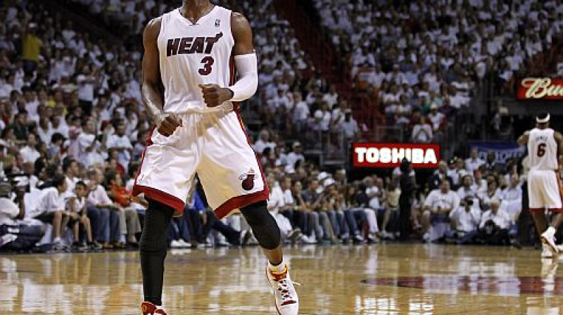 Dveins Veids un "Heat" var sākt gatavoties Bostonai
Foto: Reuters/Scanpix