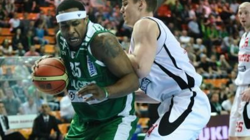 Treviss Vatsons un "Žalgiris" viegli tika galā ar "Juventus". Vai arī finālā Kauņa attaisnos favorītes statusu? 
Foto: zalgiris.lt