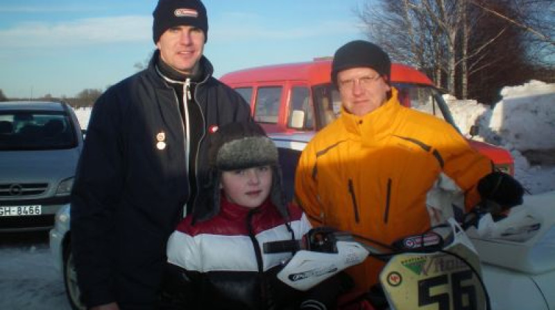 Mareks Segliņš (pa labi) kopā ar Lauri Freibergu