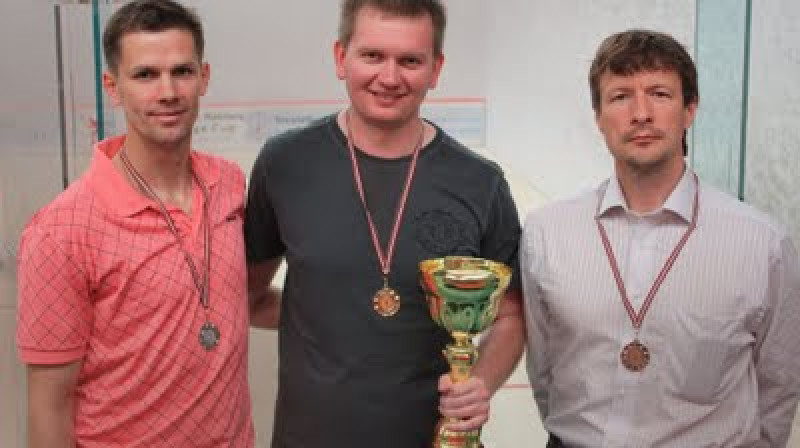 Uzvarētāji +35 grupā
Foto: Latvijas Skvoša federācija