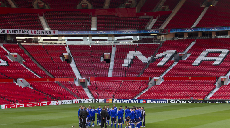 Vai "Old Trafford" atkal sagādās nepatīkamus mirkļus viesiem? 
Foto: AP/Scanpix
