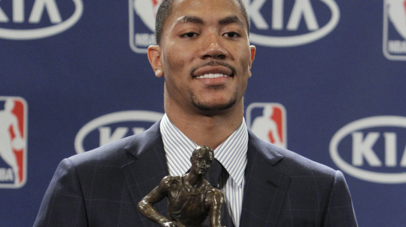 Deriks Rouzs saņem MVP balvu
Foto: AP/Scanpix
