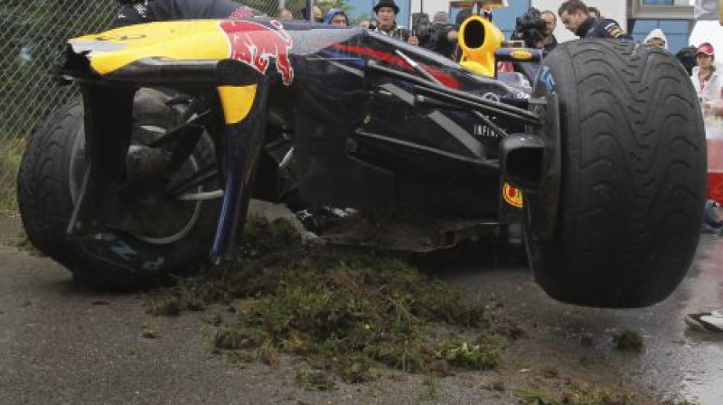 Sebastiana formula pēc avārijas
Foto: AP/Scanpix
