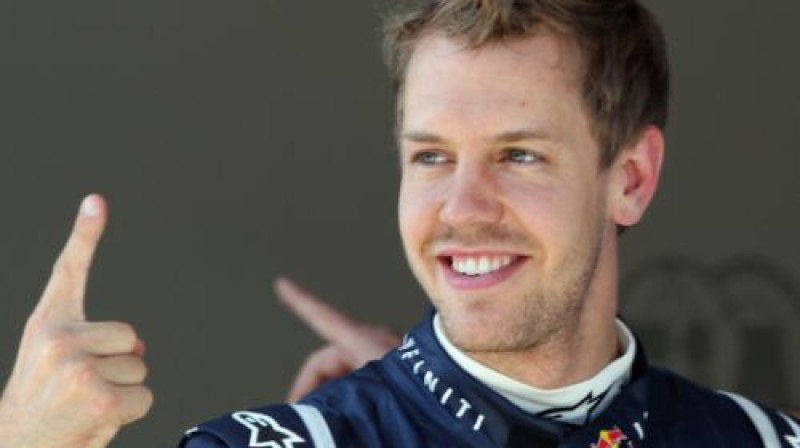 Turcijas Grand Prix uzvarētājs Sebastians Fetels ("Red Bull")
Foto: AFP/Scanpix