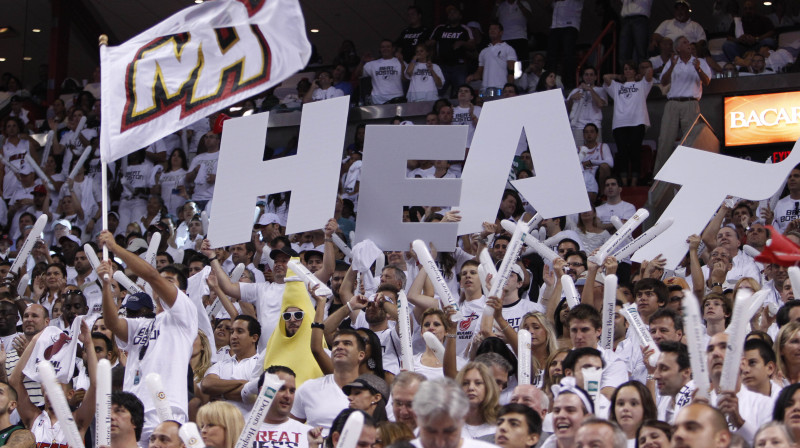 Maiami "Heat" līdzjutēji
Foto: AP/Scanpix