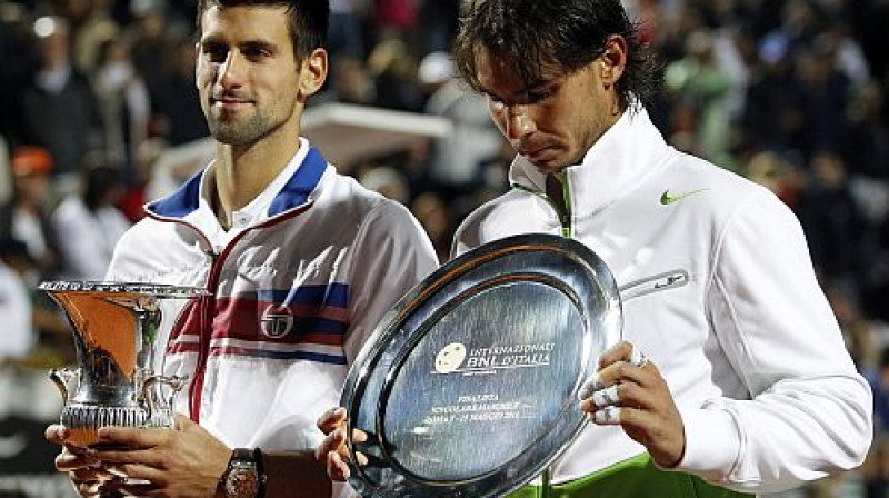 Novaks Džokovičs un Rafaels Nadals
Foto: Reuters/Scanpix