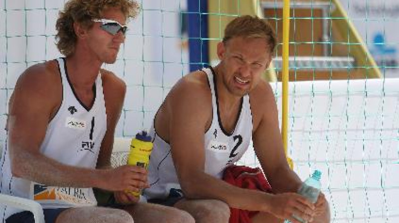 Aleksandrs Samoilovs un Ruslans Sorokins
Foto: fivb.org