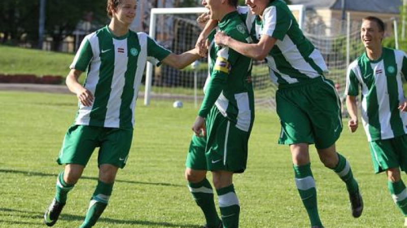 "'Metta/LU'' futbolisti svin vārtu guvumu
Foto: Ģirts Mihelsons