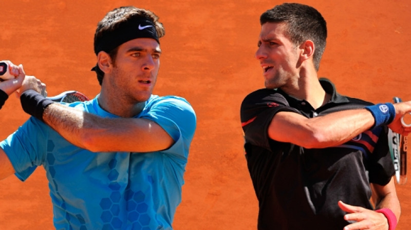 Huans Martins Del Potro pret Novaku Džokoviču
Foto: www.rolandgarros.com
