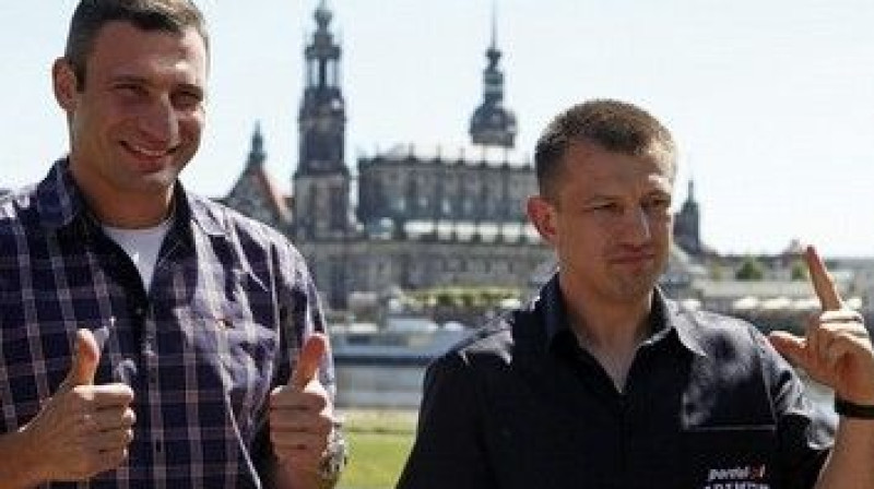 Vitālijs Kļičko un Tomašs Adameks
Foto: daylife.com