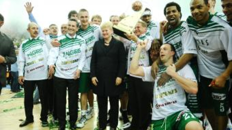 Kauņas "Žalgiris" pēc triumfa šosezon 
Foto: fotodiena.lt