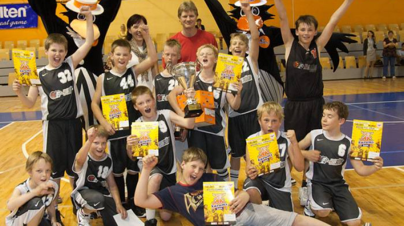 BS Rīga basketbolisti - Kārums kausa ieguvēji.
Foto: Ēriks Biters