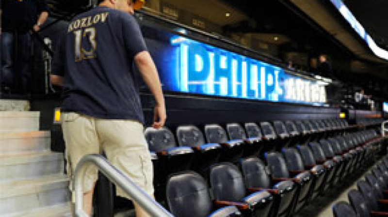 "Thrashers" līdzjutēji savas komandas pēdējos pēli NHL, visdrīzāk, jau ir noskatījušies.
Foto: AP/Scanpix