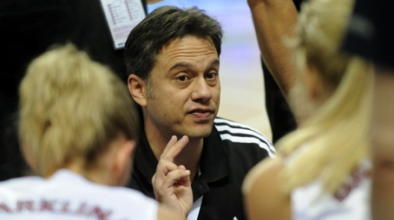 Georgioss Dikeoulakoss: "Nedrīkstam pazaudēt spēles ritmu"
Foto: Romāns Kokšarovs, Sporta Avīze/f64
