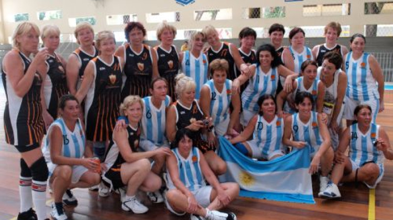 Latvijas izlases basketbolistes pēc uzvaras pār Argentīnas komandu
Foto: No komandas personīgā arhīva